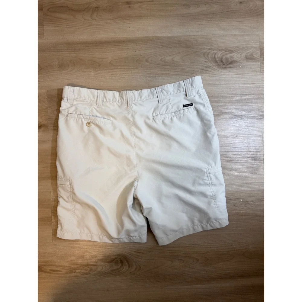 Chaps Golf Cargo Shorts Mens‎ 40 Beige Performance Lightweight Casual